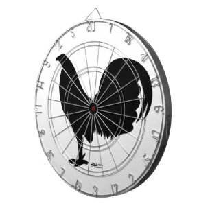 Tabla Dardos Gamecock Rooster Silhouette
