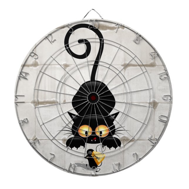 Tabla Dardos Gato e Rato com Personagens de desenho animados Di (Frente)