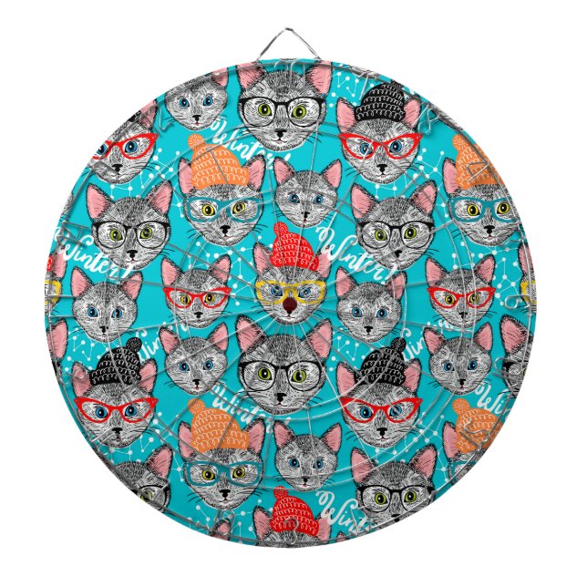 Tabla Dardos Gato no chapéu (Frente)