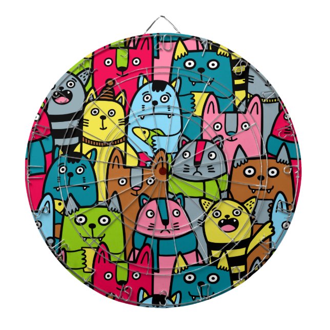 Tabla Dardos Gatos e gatinhos (Frente)