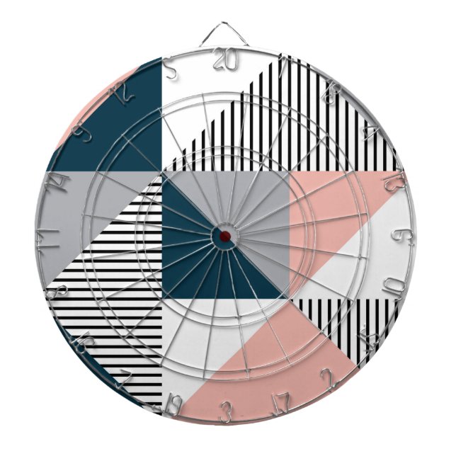 Tabla Dardos Geometria abstrato colorida (Frente)