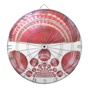 Tabla Dardos Giro de Crimson - Uma Bola Bela de Críquete Vermel