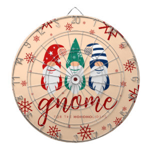 Tabla Dardos Gnomo de Natal do Holidays Snowflakes