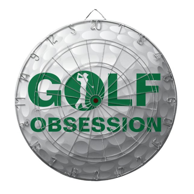 Tabla Dardos Golf Obsession Golfball Green White Dartboard (Frente)