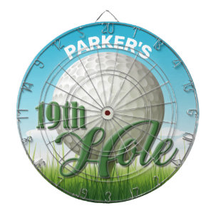 Tabla Dardos Golfer Pro Ball 19th Hole, nome personalizado