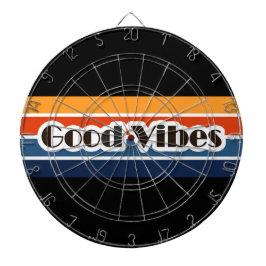 Tabla Dardos Good Vibes Retro Style