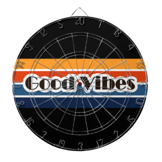 Tabla Dardos Good Vibes Retro Style