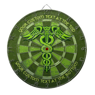 Tabla Dardos Gráfico Celular Verde Nó Caduco com Texto Personal