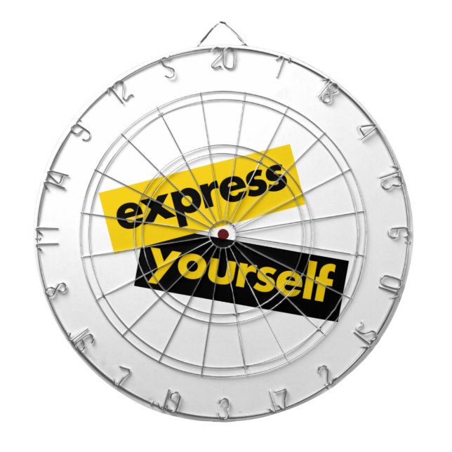 Tabla Dardos Gráfico moderno, vibrante e ousado de se Expressar (Frente)