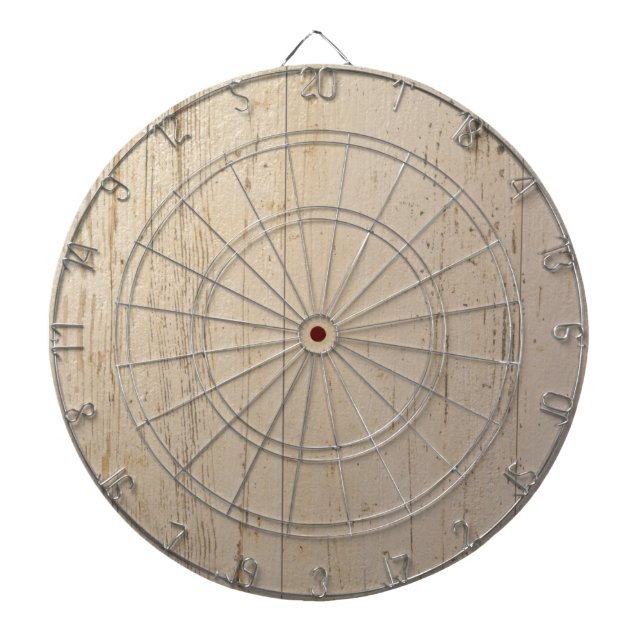 Tabla Dardos Grãos de Madeira Texturizados brancos (Frente)