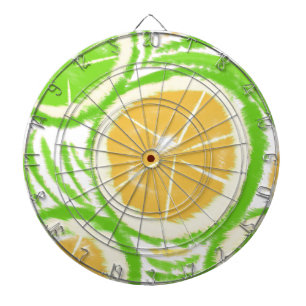 Tabla Dardos Gravata Tie Dye Remoinho de Limão e Lima