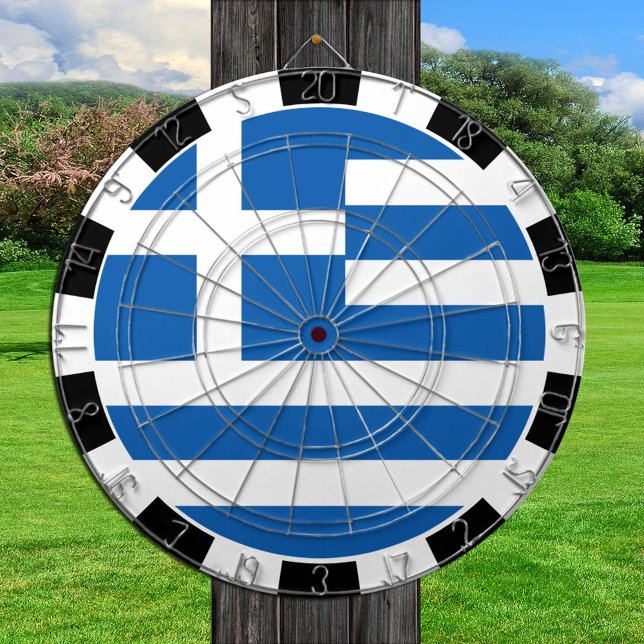 Tabla Dardos Grécia Dartboard & Grego Sinalizador / conselho de (Criador carregado)