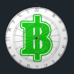 Tabla Dardos GREEN BAHT SGN ฿ Moeda Tailandesa ฿<br><div class="desc">O Baht é a moeda da Tailândia. Está subdividido em 100 Satang. A baht, como a libra, originou-se de uma unidade tradicional de massa. O seu valor monetário foi originalmente expresso como prata com o peso correspondente (atualmente definido como 15 gramas), e foi utilizado provavelmente já no período Sukhothai, sob...</div>