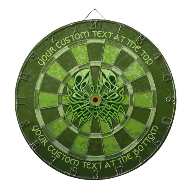 Tabla Dardos Green Crab Celtic Knot Dart Board (Frente)