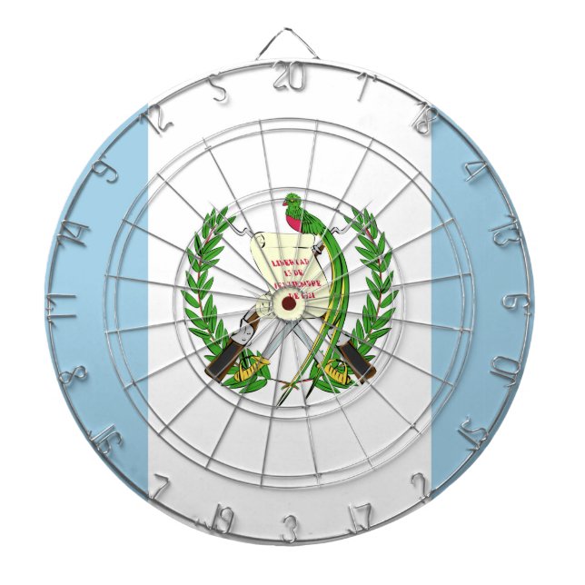 Tabla Dardos Guatemala Flag Emblem (Frente)