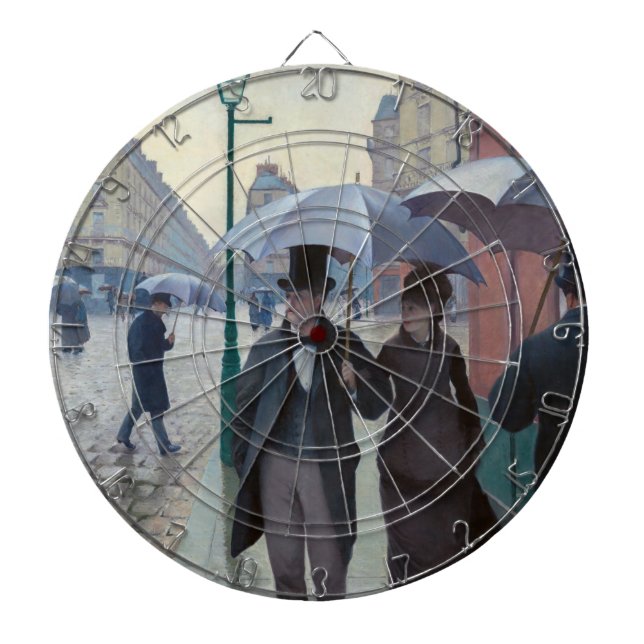 Tabla Dardos Gustave Caillebotte - Paris Street; Rainy Day (Frente)