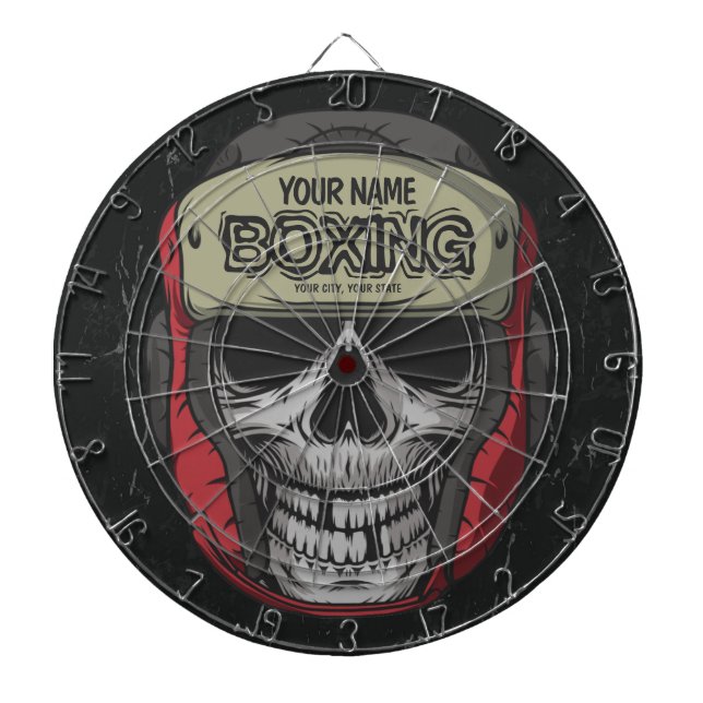 Tabla Dardos Gym de Boxer Personalizado do Skeleton Boxer  (Frente)