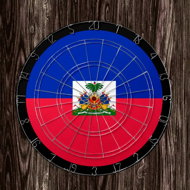 Tabla Dardos Haitiano Flag Dartboard & Haiti / conselho de jogo (Criador carregado)