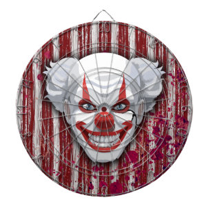 Tabla Dardos Halloween do Carnaval de Palhaço Assustador