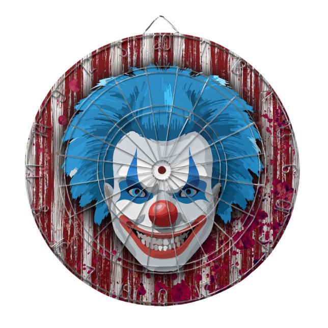 Tabla Dardos Halloween do Carnaval de Palhaço Assustador (Frente)