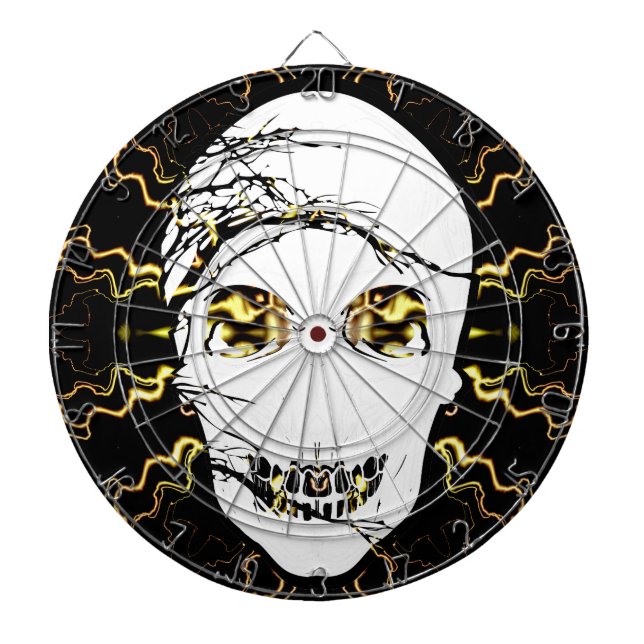 Tabla Dardos Halloween Skull com luz mágica (Frente)