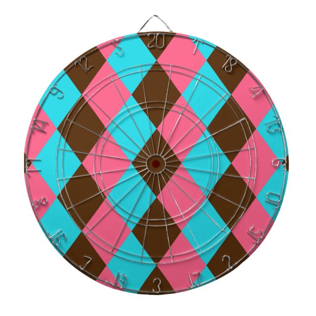 Tabla Dardos Harlequin, Pastel de Chocolate (Frente)