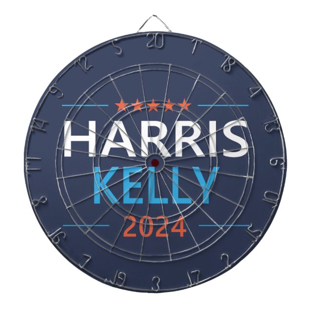 Tabla Dardos Harris Kelly 2024 Kamala Harris Democrata (Frente)