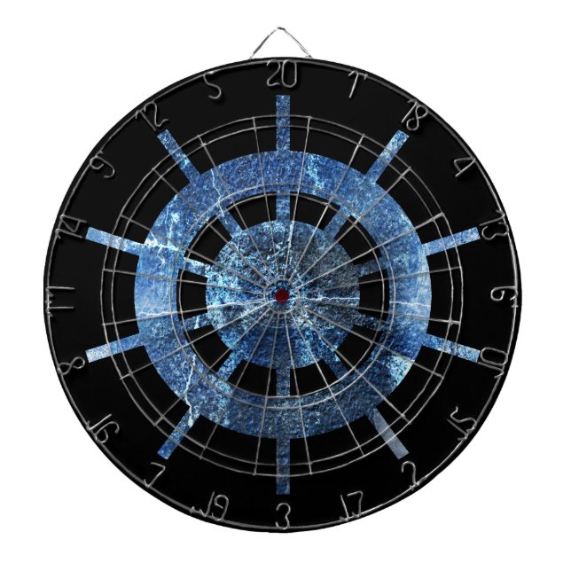 Tabla Dardos Helm Rust Metal do navio (Frente)