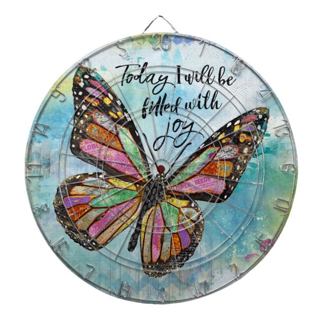 Tabla Dardos Hoje Estarei Cheio De Joy Dart Board (Frente)