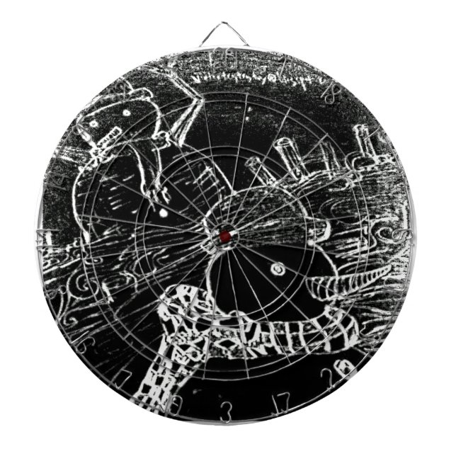 Tabla Dardos Homem de neve e Yaie no Natal preto (Frente)