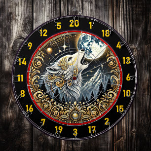 Tabla Dardos Howling Wolf Traz Espírito Selvagem E Aventura
