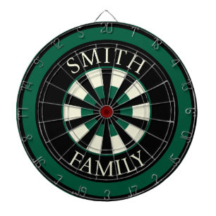 Tabla Dardos Hunter Green Black Personalised Dart Board