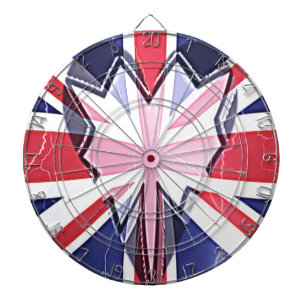 Tabla Dardos "I Love UK" Art Impressão