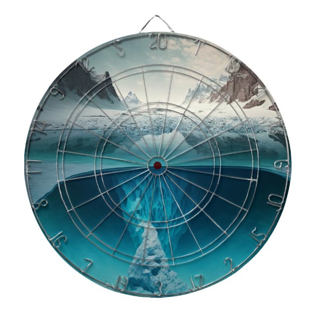 Tabla Dardos Icy Mountain View (Frente)
