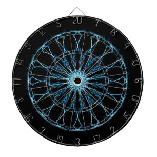 Tabla Dardos Iluminação Blue Mandala
