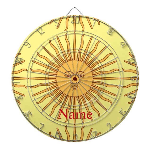 Tabla Dardos Ilustração de arte com face Sun Thunder_Cove (Frente)