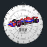 Tabla Dardos Ilustração de desenho animado de automóveis de cor<br><div class="desc">Ilustração de desenho animado de automóveis de corrida profissional</div>