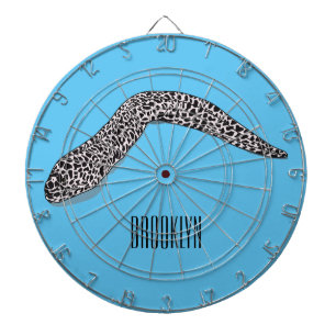 Tabla Dardos Ilustração de desenho animado de enguia-de-moray