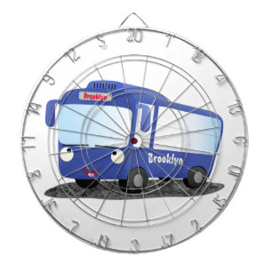 Tabla Dardos Ilustração de desenho animado de ônibus moderno az
