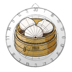 Tabla Dardos Ilustração de desenho animado Dim sum