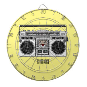 Tabla Dardos Ilustração de desenho de rádio