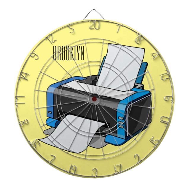 Tabla Dardos Ilustração do desenho da impressora (Frente)