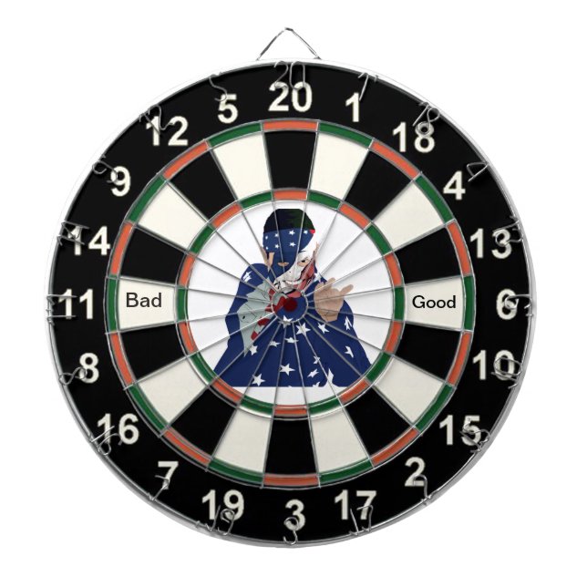 Tabla Dardos Imagem de Cartoon de Donald Trump (Frente)