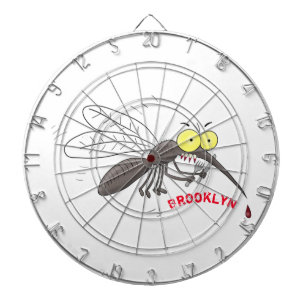 Tabla Dardos Imagem de desenho animado de insetos mosquitos eng