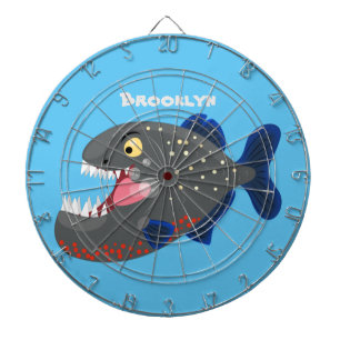Tabla Dardos Imagem de uma piranha engraçada e famosa
