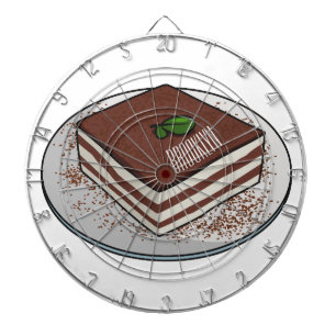 Tabla Dardos Imagem do desenho do bolo Tiramisu