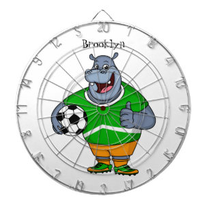 Tabla Dardos Imagem engraçada do desenho animado do jogador de 