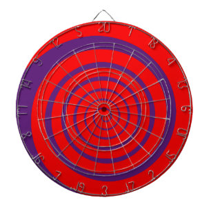 Tabla Dardos imagem espiral hipnótica vermelha