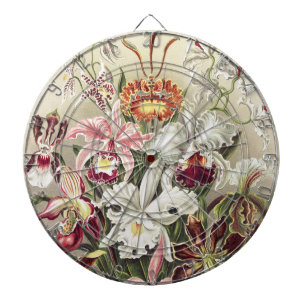 Tabla Dardos Impressão Botânica Vintage de Orquídea de Ernst Ha