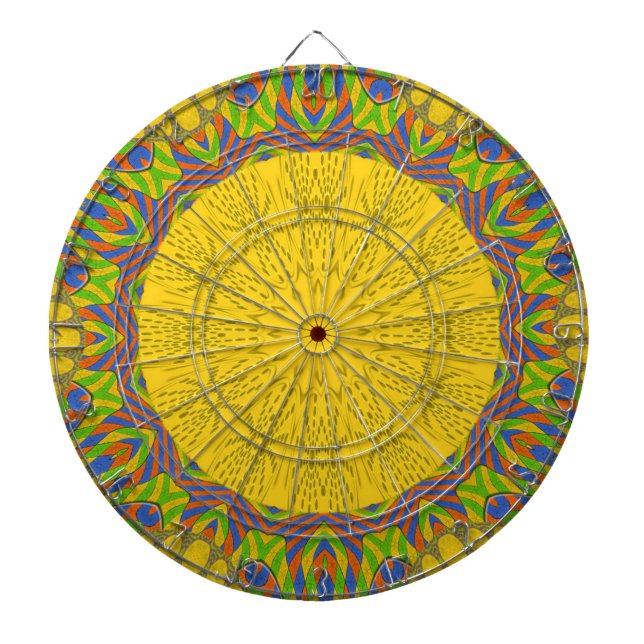 Tabla Dardos Impressão de arte-padrão egípcia (Frente)
